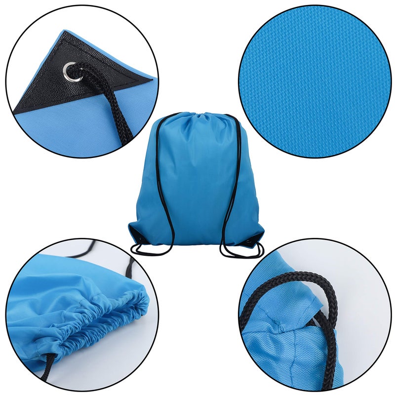 Topspeeder 20 Colors Drawstring Backpack Bags Sack Pack Cinch Tote Sport Storage Polyester Bag for Gym Traveling - Image 2